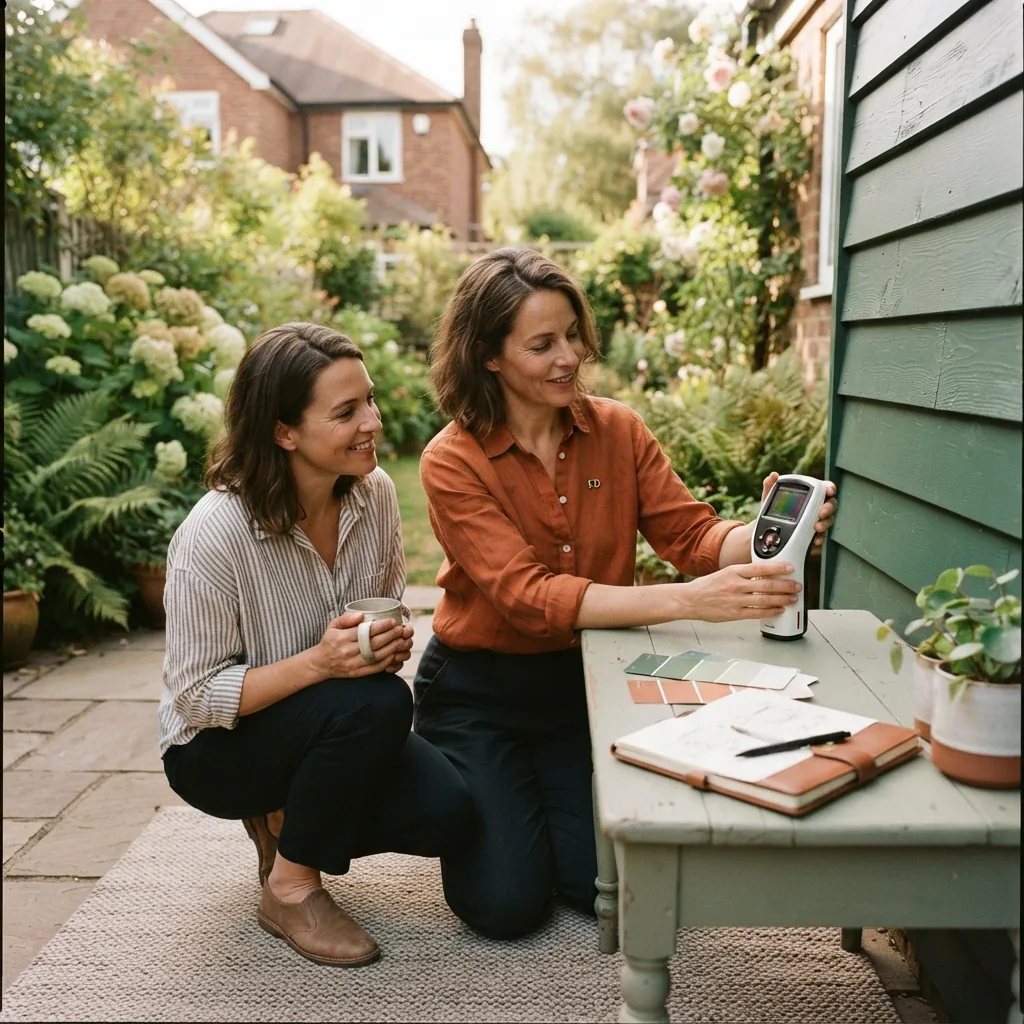 Expert Decorating Advice: Personalized Decorating Support for Your Project How We Help You Decorate Spectrophotometer Colour Matching Set this one OUTDOORS in a different setting (a yard, a street, a neighbourhood), not a front-door portrait